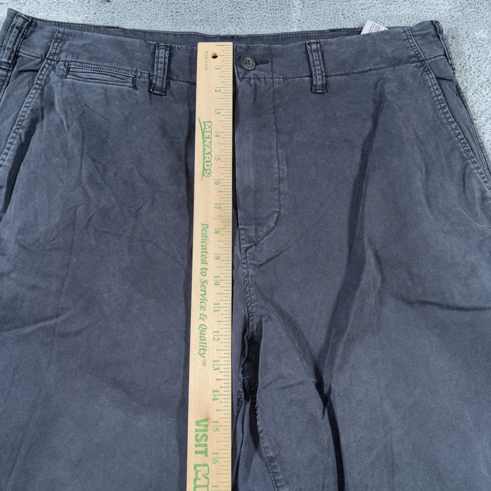 American Eagle Flex Mens Dk Gray Stretch Chino Flat Front Pants Sz 36x34 - Picture 5 of 13